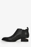 Alexander Wang Black Leather Cut-Out Ankle Boots Size 38.5
