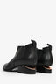 Alexander Wang Black Leather Cut-Out Ankle Boots Size 38.5
