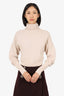 VVB Victoria Beckham Beige Wool Crossover Back Sweater Size S
