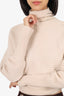 VVB Victoria Beckham Beige Wool Crossover Back Sweater Size S