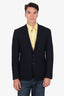 Sandro Navy Wool Single Breasted Blazer Size 52