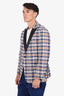 Brooks Brothers White/Blue/Yellow Plaid Tuxedo Blazer Jacket Size 42