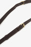 Louis Vuitton Brown Leather Bag Strap