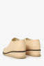 Pre-Loved Chanel™ Beige/Black Leather Chain Embellished Cap Toe Oxfords Size 37