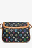 Louis Vuitton Black Multicolour Leather 'Sologne' Crossbody Bag