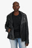 Lamarque Black Leather 'Thierry' Jacket Size M Mens