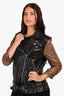 3.1 Phillip Lim Black/Brown Leather Moto Jacket Size 2