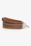 Hermès 2013 Taupe Swift Leather Rivale Double Tour Bracelet