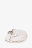 Bottega Veneta White Intrecciato Mini Jodie Bag