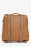 Loro Piana Brown Grained Leather Extra Pocket Backpack with Strap
