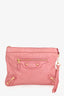 Balenciaga Pink Motocross Giant 12 Wristlet Clutch