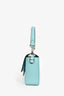 Fendi x Tiffany & Co. Limited Edition 2022 'Tiffany Blue' Leather Baguette Shoulder Bag with Strap
