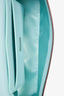 Fendi x Tiffany & Co. Limited Edition 2022 'Tiffany Blue' Leather Baguette Shoulder Bag with Strap