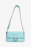 Fendi x Tiffany & Co. Limited Edition 2022 'Tiffany Blue' Leather Baguette Shoulder Bag with Strap