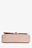 Pre-Loved Chanel™ 2016-17 Pink Calfskin Chevron Medium Double Flap Shoulder Bag