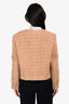 Celine Brown Wool/Mohair Tweed Gold Buttoned Jacket Size 38