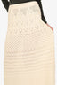 Ba&Sh White Crochet Knit Maxi Skirt Size L