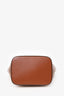 Celine Brown Leather Triomphe Logo Small Bucket Bag