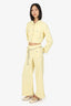 Maje Yellow Tweed Jacket + Chain Belt Pants Set Size 36