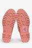 Louis Vuitton Pink Rubber Monogram Embossed 'Drops Flat' Half Rain Boots Size 41