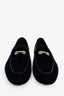 Giuseppe Zanotti Navy Velvet Buckle Detail 'Archibald' Loafer Size 44 Mens