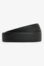 Saint Laurent Black Leather Monogram Logo 'Cassandre' Belt Size 105