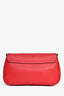 Gucci Red Grained Leather Soho Chained Shoulder Bag