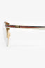 Gucci Gold Toned Web Cat Effect Eye Glasses