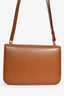 Saint Laurent Brown Leather 'Le Carre' Crossbody Bag