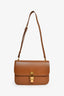 Saint Laurent Brown Leather 'Le Carre' Crossbody Bag