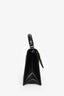 Off-White Black Leather Top Handle Bag