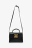 Off-White Black Leather Top Handle Bag