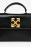 Off-White Black Leather Top Handle Bag