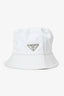 Prada White Nylon Bucket Hat Size S