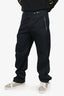 Louis Vuitton Black Silk Blend Cargo Pants Size 42