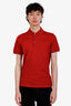 Louis Vuitton Red 'LV' Monogram Polo T-shirt Size S Mens