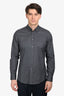 Louis Vuitton Grey Checked Button Down Shirt Size S Mens