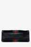Gucci Black Suede/Patent Web Ophidia Small Tote Bag