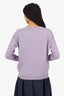 Brunello Cucinelli Purple Cashmere Beaded Sweater Size XS