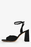 Staud Black Ankle Strap 'Solange' Block Heels Size 39