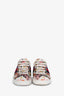 Gucci Cream Canvas Garden Exclusive Ace Sneakers Size 36