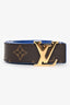 Louis Vuitton 2025 Monogram/Blue LV Initials Reversible Belt Size 80/32