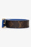 Louis Vuitton 2025 Monogram/Blue LV Initials Reversible Belt Size 80/32