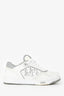 Christian Dior White Leather Oblique Low-Top Sneaker Size 36