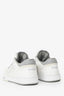 Christian Dior White Leather Oblique Low-Top Sneaker Size 36