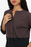 Brunello Cucinelli Brown/Grey Cashmere Cardigan Size L