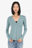 Prada Blue Cashmere Cardigan Size 40