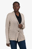 James Perse Beige Linen Blend Knit Cardigan Size 3
