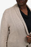 James Perse Beige Linen Blend Knit Cardigan Size 3