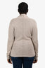 James Perse Beige Linen Blend Knit Cardigan Size 3